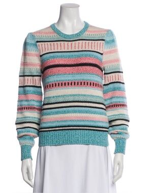 Polo Ralph Lauren Multi-Stripe Crewneck Sweater in Blue Multi
